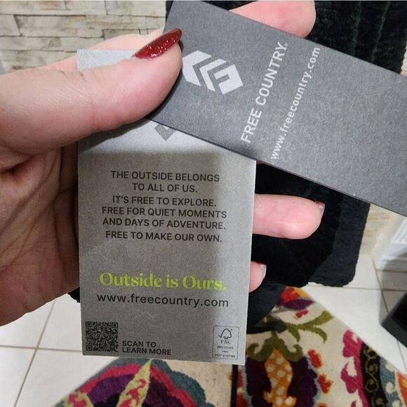 Free Country butter pile super soft Cozy black jacket Women's plus size 2X neW! - Picture 7 of 13